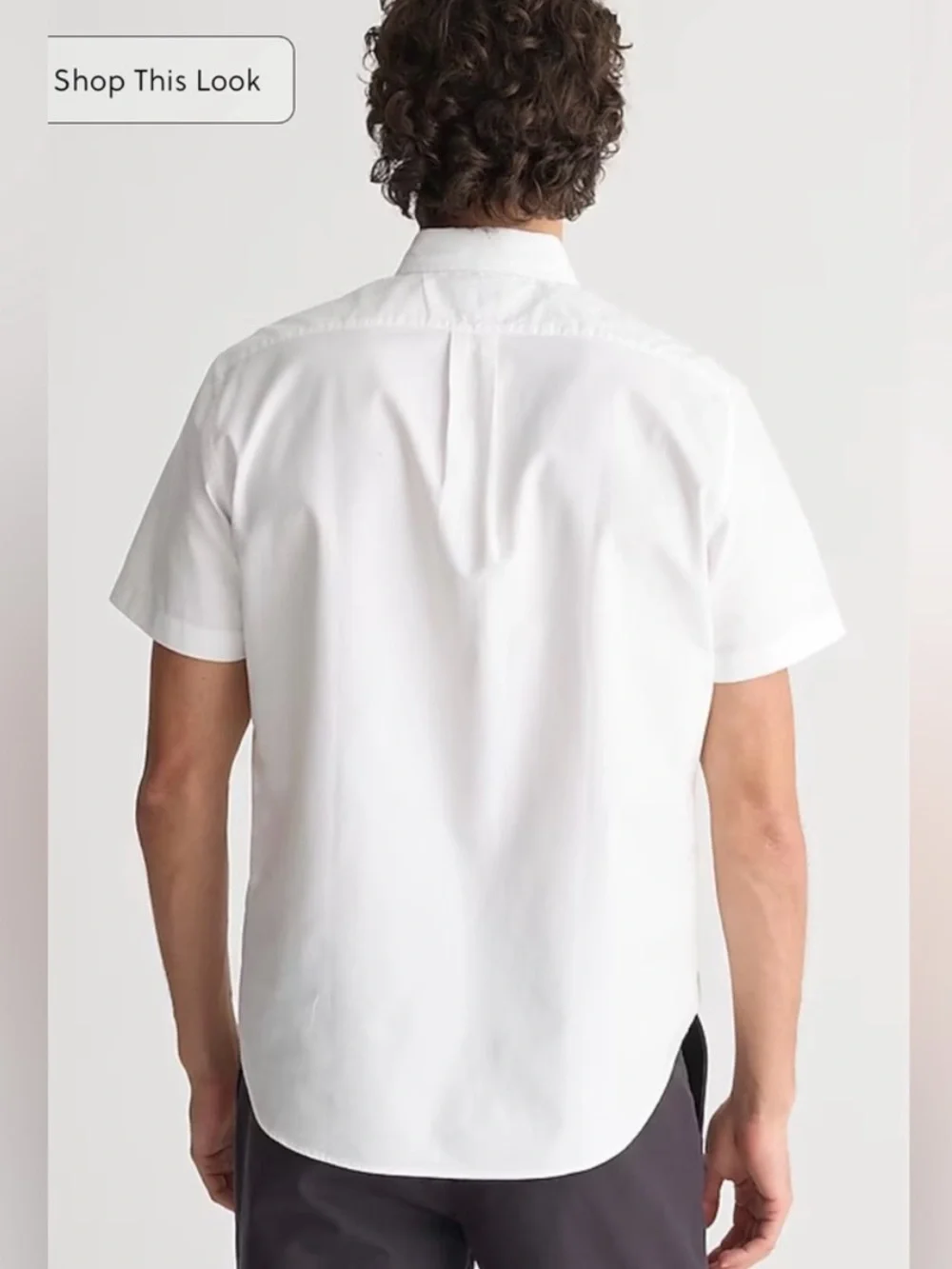 J Crew Classic Short-sleeve Broken-in Organic Cotton Oxford Shirt